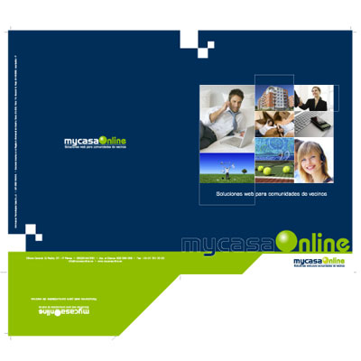 Diseño e impresión carpeta MycasaOnline