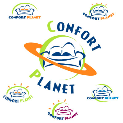 Logotipo de Confort Planet Sofás