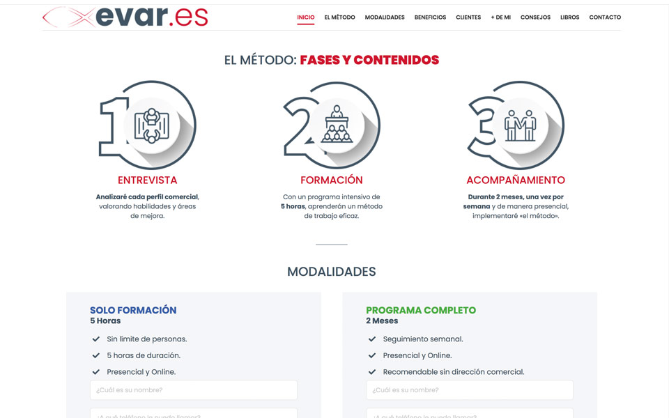 Diseo web responsive evar.es