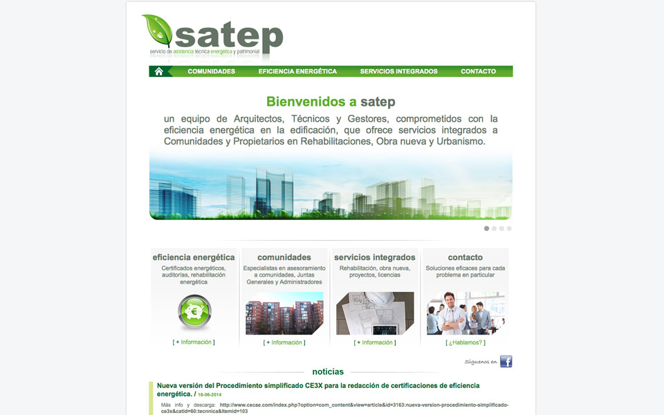 Web Certificacin Energtica Satep
