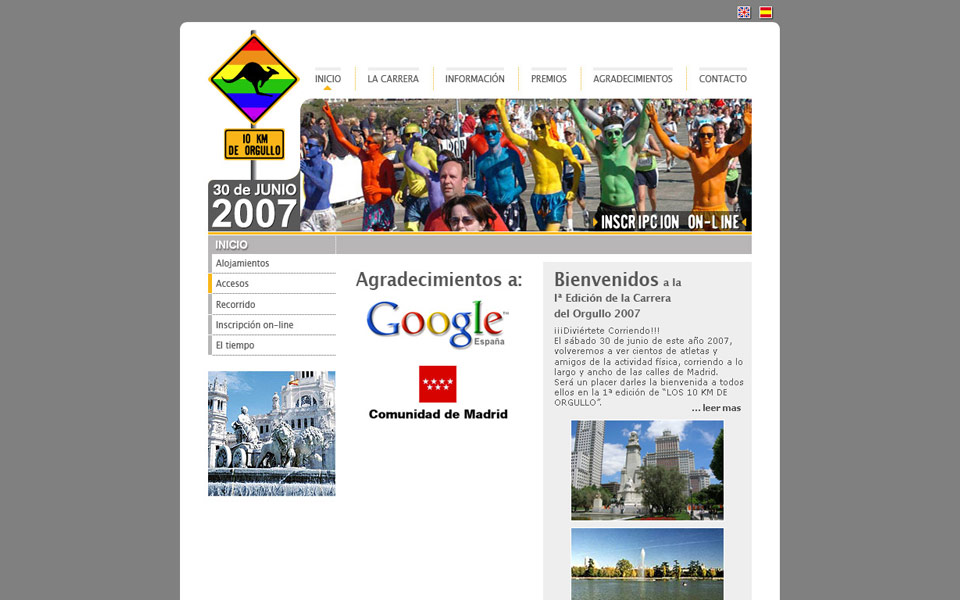 Pgina Web de la Carrera 10Km de Orgullo