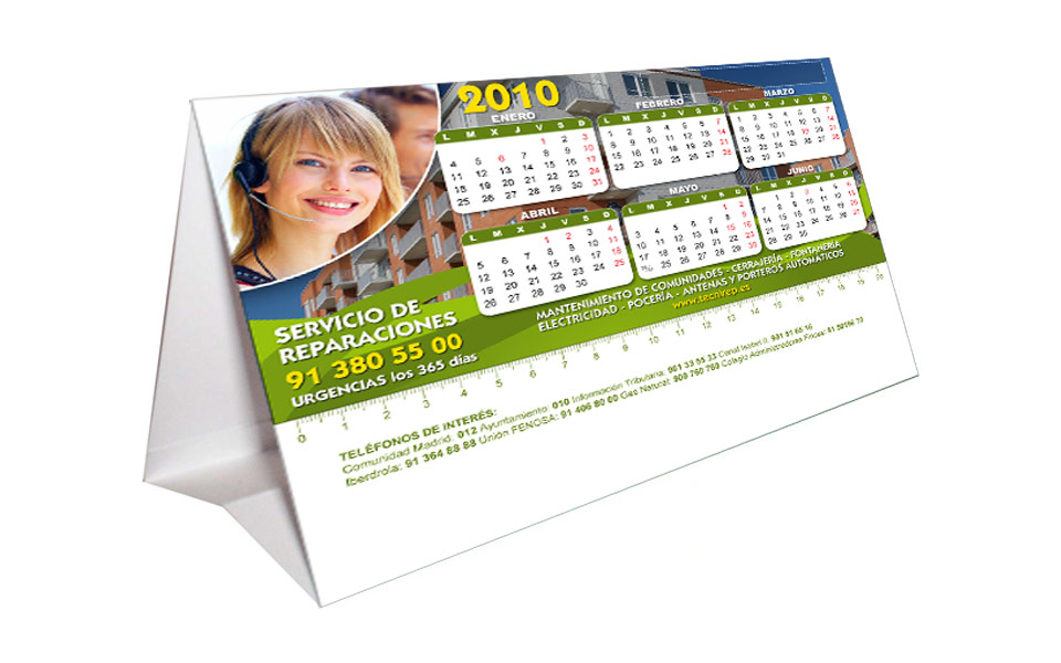 Calendario sobremesa Tecnirep