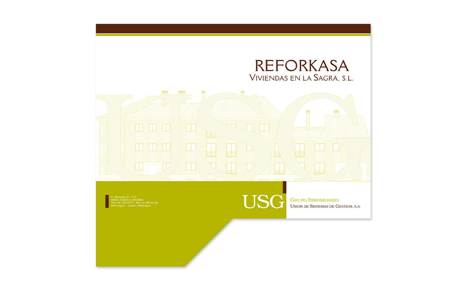 Diseño e Impresión de Carpeta para Reforkasa de USG