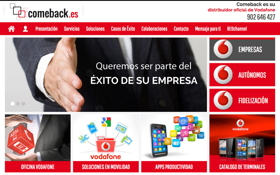 Diseo y programacin web Comeback.es