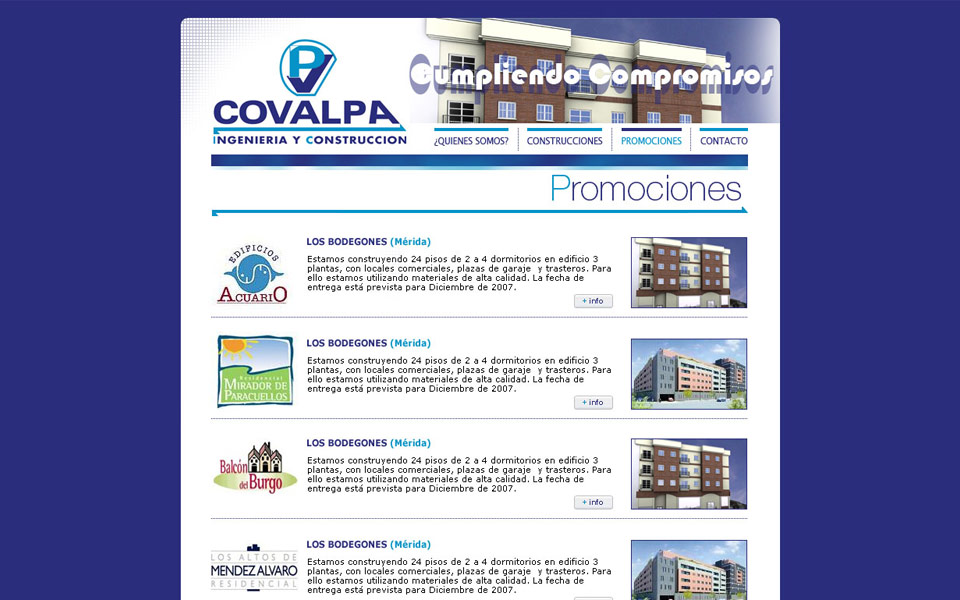 Página Web Covalpa