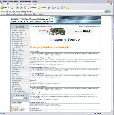 Diseo Directorio-Buscador Barquillo.com