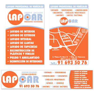 Flyer y Rótulo LapCar