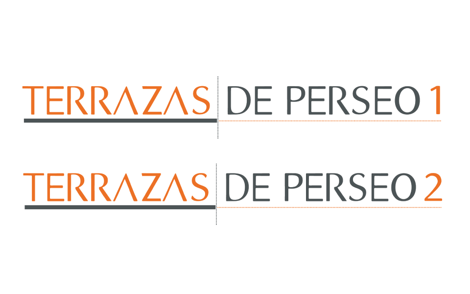 Diseño Logotipos 2 Promociones Terrazas Perseo