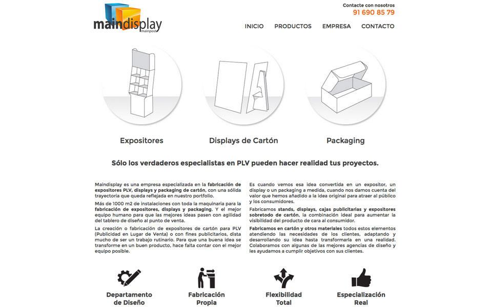 Diseo y Programacin Web Main Display