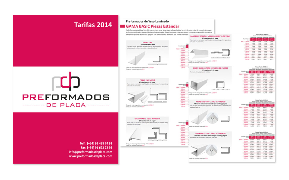 Diseo y Maquetacin Catlogo con Tarifas