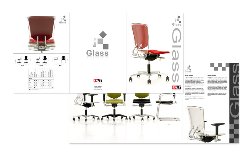Diseño Tríptico Sillas Glass