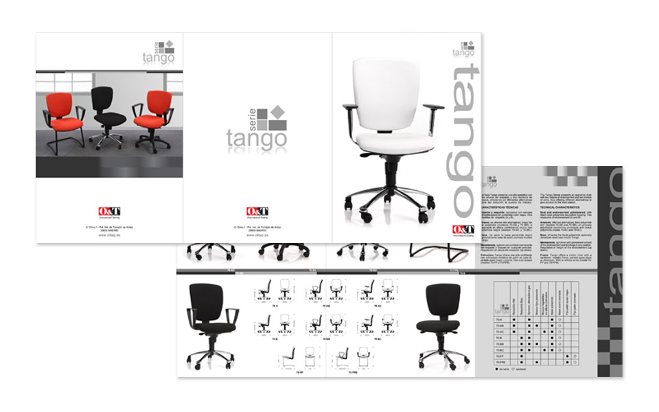 Diseño Tríptico Sillas Tango