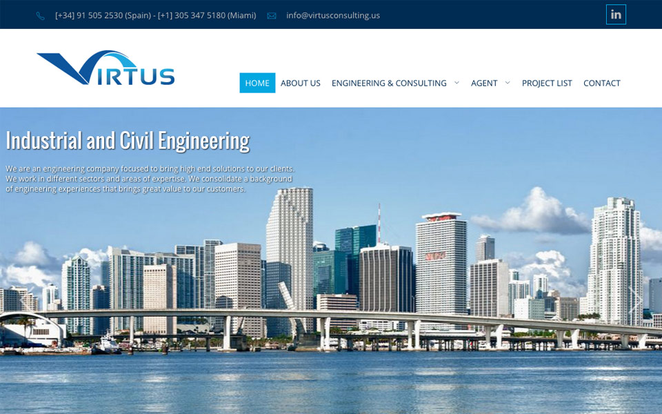 Diseño y programación web Virtus Consulting